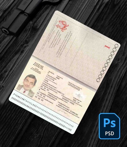 Denmark passport PSD